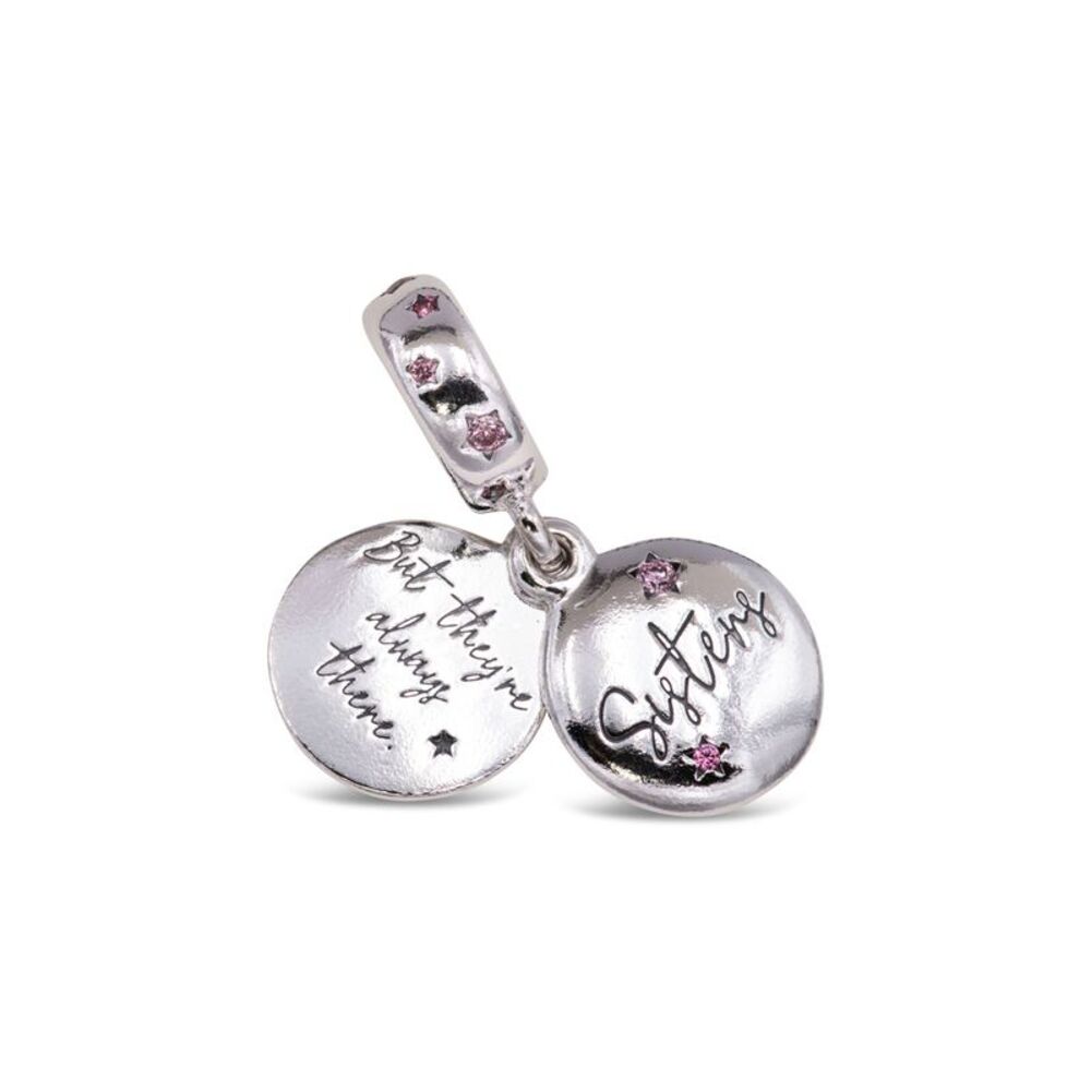 Pandora Forever Sisters Charm Sterling Silver Women's Jewelry